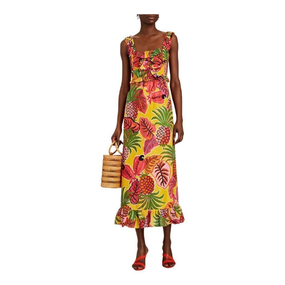 NWT Farm Rio Fruit Dream Maxi Dress